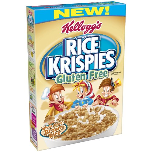 Kellogg's Rice Krispies Gluten Free Cereal, Whole Grain Brown Rice, 12-Ounce Boxes (Pack of 12)