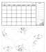 ROOMMATES RMK1556SCS Dry Erase Calendar Peel & Stick Wall Decal