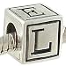 Sterling .925 Silver LOVE Block Bead Charm fits Pandora Chamilia Bracelet