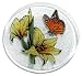Peggy Karr Butterfly Garden 8-Inch Handmade Art Glass Plate