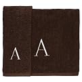 Monogrammed Bath Towel - Cocoa