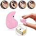 Mini Smallest PChero Invisible Wireless Bluetooth Headphones Headset Earphones Earbuds with Mic For iPhone, iPad, Samsung, and Most Bluetooth Smartphones, Perfect for Using at Work Office - [Pink]