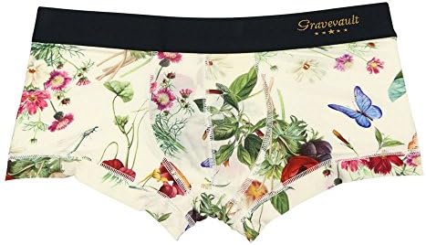 gravevault Lowrise trunk FLORA white Men's underwear S(26-30)
