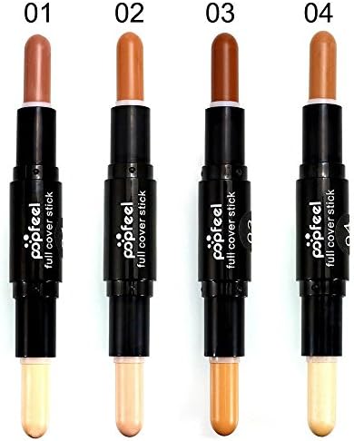Face Foundation Cream Double-ended 2 in 1 Contour Stick Eye Concealer Stick?1#