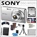 Sony Cyber-shot DSC-W620 14.1 MP Digital Camera with 5x Optical Zoom and 2.7-Inch LCD in Silver + 8GB SDHC + 2 Sony Cases + Card Reader + Replacement Battery + Accessory Kit