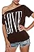 ANGVNS Off Shoulder White Cotton Top T-shirt Blouse ¡­