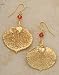 Earrings - Gold Plated Aspen Leaf. Actual Leaf!