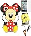 Bukit Cell ® 3D Disney Case Bundle - 5 items: RED 3D Cute Minnie Mouse Soft Silicone Case Cover for iPod Touch 4 4G 4th Generation + BUKIT CELL Trademark Lint Cleaning Cloth + Minnie Figure Anti Dust Plug Stylus Touch Pen + Screen Protector + METALLIC Stylus Touch Pen with Anti Dust Plug
