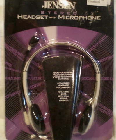 Recoton Jmp41 Stereo Headphone W/ Mic
