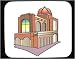 Decorated Mouse Pad with dome, construction, columns, structure, arches, cupola, arch...