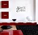Heaven On Earth Wall Art Decal 60" wide Lipstick Red