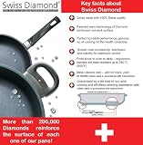 Swiss Diamond Non Stick Wok with Lid and Rack, 36 cm