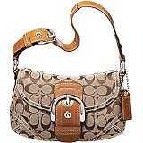 AUTHENTIC COACH SOHO SIGNATURE SMALL FLAP 11860 (Khaki/Camel)