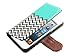 ULAK Colorful Synthetic PU Leather Wallet Type Magnet Design Flip Case Cover for Apple iPod Touch 6 5th Generation (Follow The Sky)