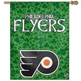 Philadelphia Flyers Shamrock Vertical Flag: 27x37 Banner