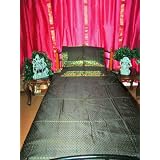 Bed Cover Black Sari Bedding Coverlet Bedspread for Bedroom-3pc Set Twin by Mogul Interior