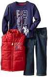 U.S. POLO ASSN. Boys 2-7 Vest with Tee and Pant