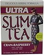 Ultra Slim Tea, Cran-Raspberry, Tea Bags, 24 Count Box