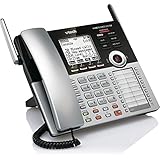 VTech CM18445 Main Console - DECT 6.0 4-Line Expandable Small Business Office Phone with Answering System
