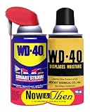 WD-40 Lubricant, Nostalgic Now & Then Aerosol Cans, 8 Fluid Ounce (2 Pack)