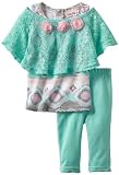 Little Lass Baby-Girls Infant 3 Piece Crochet Set with Roses