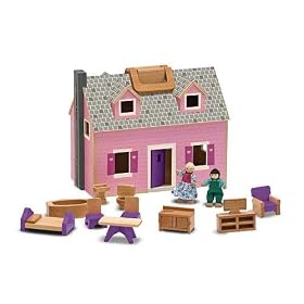 Melissa & Doug Fold and Go Mini Dollhouse