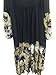 R.Vivimos Women Chiffon Flower Printing Split Asymmetrical Long Dresses