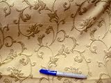 Fabric Jacquard Scrolling Abstract Ecru A315