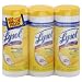 Lysol Disinfecting Wipes, Lemon and Lime Blossom Triple Pack, 3 - 35 Wet Wipe Cannisters