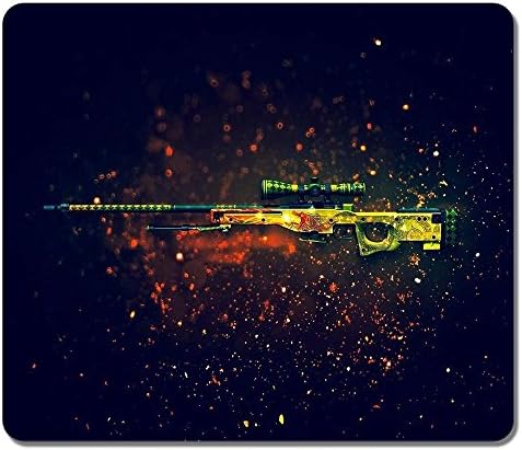 AKIKO Customized Rectangle Non-Slip Rubber Large Mousepad Awp Dragon Lore Sniper Rifle Counter Strike Water Resistent Gaming Mouse Pad Large Mousepad Gaming Pad Large Mouse Pads