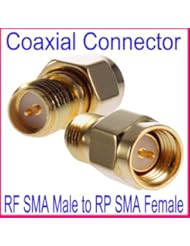SMA Male to SMA-RP Female Adapter Package of 2 pieces
