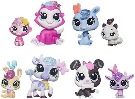 Littlest Pet Shop Glitter Pets EXCLUSIVE Figure 8-Pack