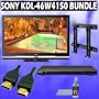 Sony Bravia W-Series KDL-46W4150 46in. 1080P LCD HDTV + Sony DVD Player w/ Wall Mount Accessory Kit