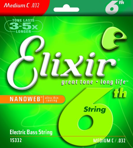 レキベース バラ弦(.032)Elixir NANOWEB 6th 