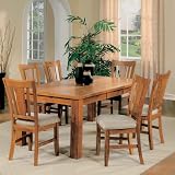 Fusion Light Oak Dining Room Set by Homelegance