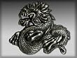 Silver Star "Dragon" Vintage Metal Belt Buckle
