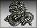 Silver Star "Dragon" Vintage Metal Belt Buckle