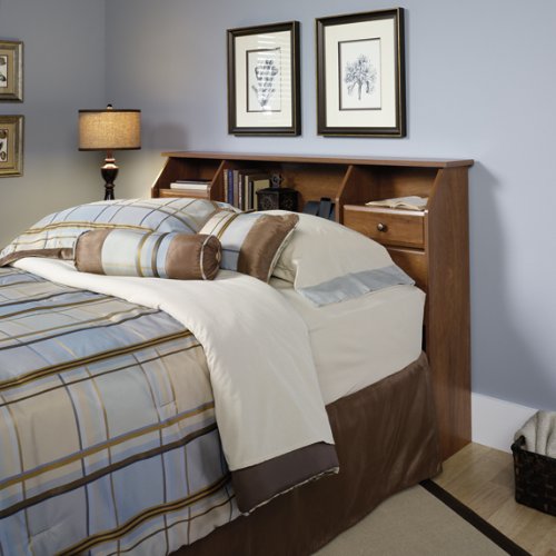 Full / Queen Bookcase Headboard Oiled Oak Finish ugfsjrer