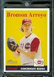 2007 Topps Heritage Baseball Card # 157 Bronson Arroyo Cincinnati Reds - Mint Condition - In Protective Display Case
