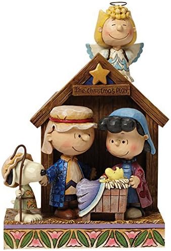 Jim Shore Peanuts Christmas Pageant Charlie Brown and Lucy Nativity Figure by ENESCO CORPORATION