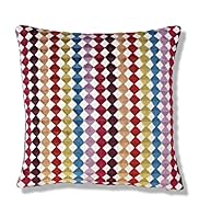 Cut Velvet Diamond Cushion