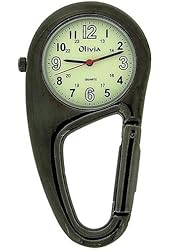 TOC Clip On Doctors Nurses Unisex Carabiner Luminous Dial Pocket Fob WatchTOC58
