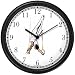 Gymnast on Rings Men's Gymnastics Theme Wall Clock by WatchBuddy Timepieces (Black Frame)