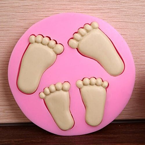 3D Little Baby Feet Silicone Fondant Mold Chocolate Soap Mould