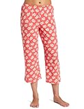 IMAGE OF Hue Sleepwear Women's Hibicus Capri, Orange, Small