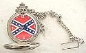 Confederate Flag Pocket Watch - Eagle Case Rebel