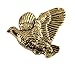 Creative Pewter Designs Bobwhite Quail Flying Left Bird 22k Gold Plated Tie Tack, Tie Pin, Jewelry, BG033TT