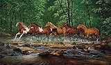 Tuftop Tempered Glass Kitchen Board, Artist Collection - Spring Creek Run