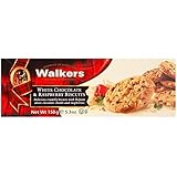 Walkers Shortbread White Chocolate and Raspberry Biscuits, 5.3-Ounce (Pack of 4)