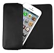 mumbi Quer Leder Tasche iPhone 5 Ledertasche G�rteltasche (Schlaufe und Klip) / passt auch mit d�nner TPU Silikon H�lle